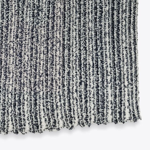 ZARA STRIPED CUT-OUT KNIT TOP - Picture 5 of 8